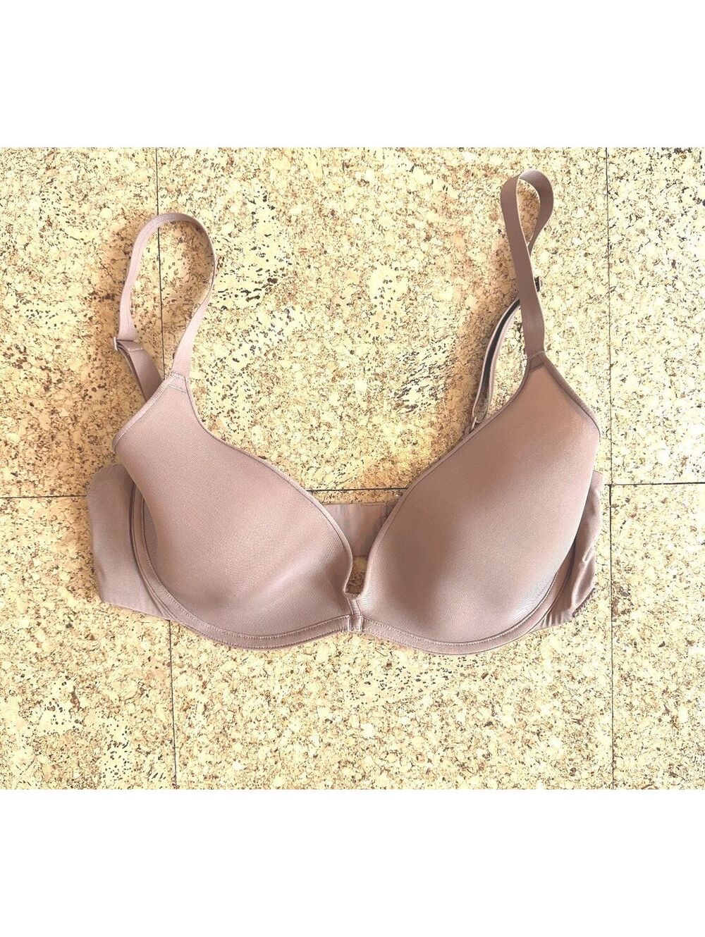 SKIMS Weightless Unlined Demi Bra Womens 38C Sienna Tan Underwire Stretch